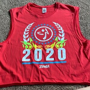 Zumba Red Graphic Top